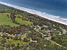 Aerial view of Wooyung Caravan Park