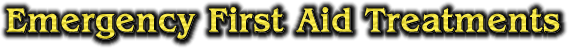 Emergency First Aid Treatments