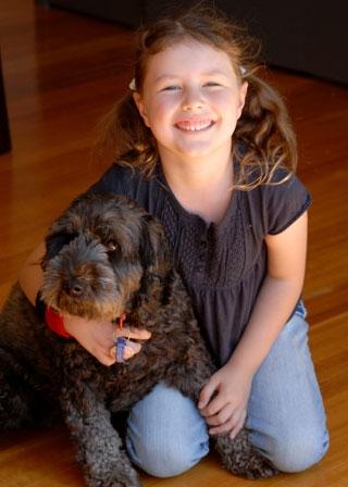 Girl with Dog